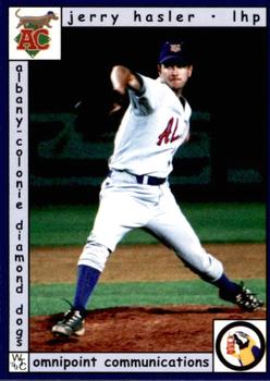 1999 Warning Track Albany-Colonie Diamond Dogs #5 Jerry Hasler Front