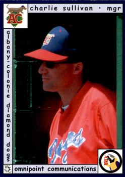 1999 Warning Track Albany-Colonie Diamond Dogs #24 Charlie Sullivan Front