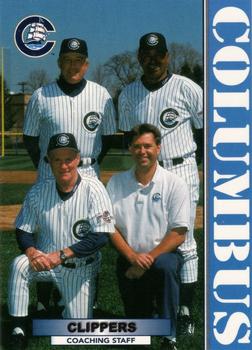 1999 Blueline Columbus Clippers #3 Bill Robinson / Rick Tomlin / Hop Cassady / Darren London Front