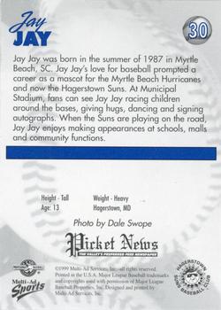 1999 Multi-Ad Hagerstown Suns #30 Jay Jay Back
