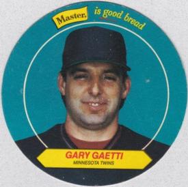 1988 Master Bread Discs Minnesota Twins #NNO Gary Gaetti Front