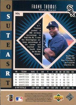 1998 Collector's Choice - StarQuest Single #SQ5 Frank Thomas  Back