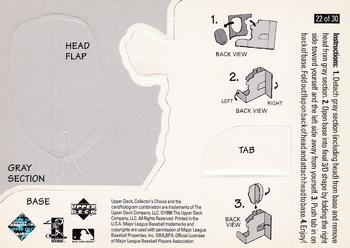1998 Collector's Choice - Mini Bobbing Heads #22 Mark McGwire Back