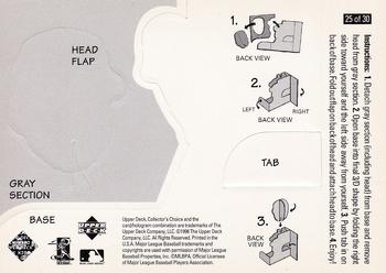 1998 Collector's Choice - Mini Bobbing Heads #25 Ken Griffey Jr. Back