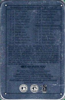 1998 Donruss Preferred - Tin Packs Green #22 Larry Walker Back