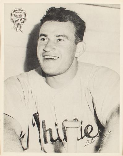 1950 Philadelphia Bulletin Pin-Ups Philadelphia Phillies #NNO Del Ennis Front
