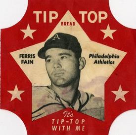 1952 Tip Top Bread Labels #NNO Ferris Fain Front