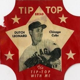 1952 Tip Top Bread Labels #NNO Dutch Leonard Front
