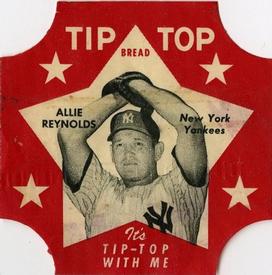 1952 Tip Top Bread Labels #NNO Allie Reynolds Front