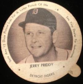 1953 Dixie Lids #NNO Jerry Priddy Front