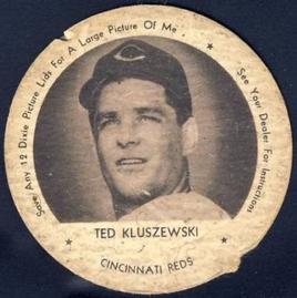 1953 Dixie Lids #NNO Ted Kluszewski Front