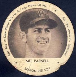 1953 Dixie Lids #NNO Mel Parnell Front