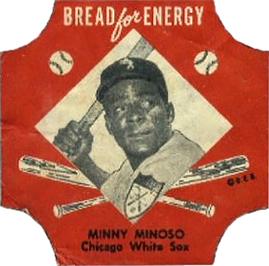 1953 Northland Bread Labels #NNO Minny Minoso Front