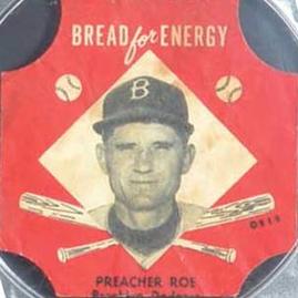 1953 Northland Bread Labels #NNO Preacher Roe Front