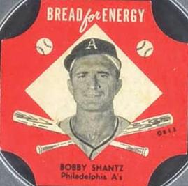 1953 Northland Bread Labels #NNO Bobby Shantz Front