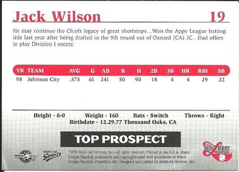 1999 Multi-Ad Midwest League Top Prospects Update #19 Jack Wilson Back