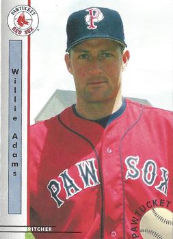 1999 Blueline Pawtucket Red Sox #5 Willie Adams Front