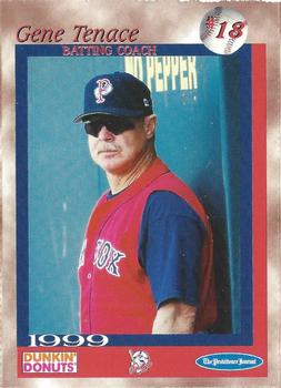 1999 Dunkin' Donuts Pawtucket Red Sox #NNO Gene Tenace Front