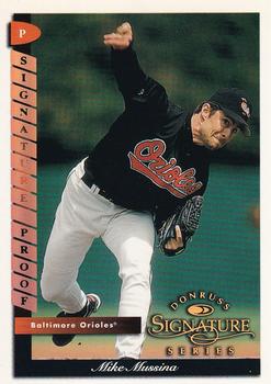 1998 Donruss Signature - Signature Proofs #64 Mike Mussina Front