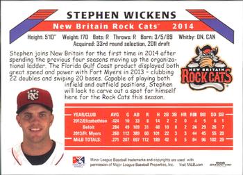 2014 Grandstand New Britain Rock Cats #NNO Stephen Wickens Back