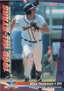 1998 Choice Carolina League All-Stars #40 Mike Hessman Front