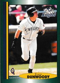 1998 Blueline Q-Cards Charlotte Knights #10 Todd Dunwoody Front
