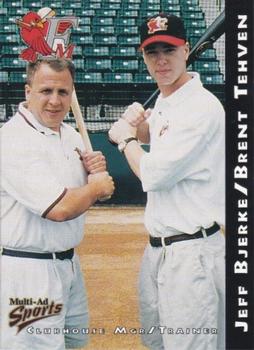 1998 Multi-Ad Fargo-Moorhead RedHawks #NNO Jeff Bjerke / Brent Tehven Front