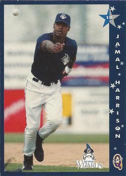 1998 Blueline Q-Cards Fort Wayne Wizards #3 Jamal Harrison Front