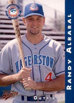 1998 Multi-Ad Hagerstown Suns #5 Randy Albaral Front