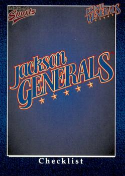1998 Multi-Ad Jackson Generals #28 Team Logo Front