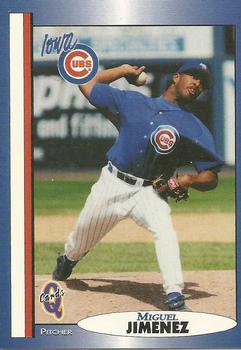 1998 Blueline Q-Cards Iowa Cubs #13 Miguel Jimenez Front