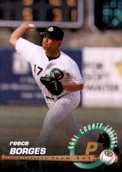 1998 Connie's Pizza Kane County Cougars #NNO Reece Borges Front