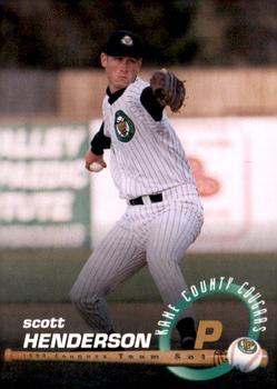 1998 Connie's Pizza Kane County Cougars #NNO Scott Henderson Front