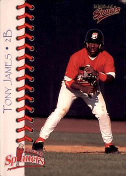1998 Multi-Ad Lowell Spinners #8 Tony James Front