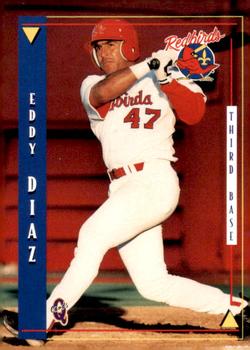 1998 Blueline Q-Cards Louisville Redbirds #8 Eddy Diaz Front