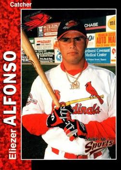 1998 Multi-Ad New Jersey Cardinals #2 Eliezer Alfonzo Front