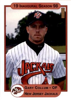 1998 Warning Track New Jersey Jackals #4 Gary Collum Front