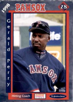 1998 Dunkin' Donuts Pawtucket Red Sox #NNO Gerald Perry Front