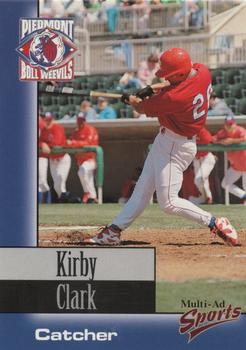 1998 Multi-Ad Piedmont Boll Weevils #5 Kirby Clark Front