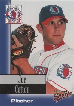 1998 Multi-Ad Piedmont Boll Weevils #7 Joe Cotton Front
