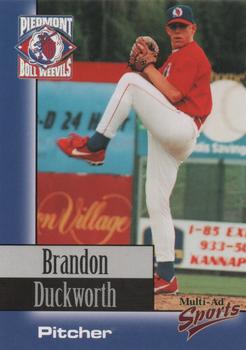 1998 Multi-Ad Piedmont Boll Weevils #9 Brandon Duckworth Front