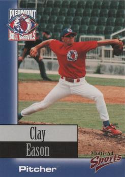 1998 Multi-Ad Piedmont Boll Weevils #10 Clay Eason Front