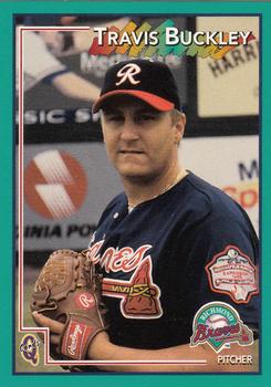 1998 Blueline Q-Cards Richmond Braves #4 Travis Buckley Front