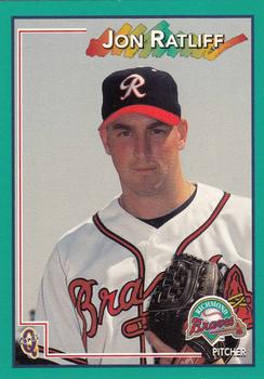 1998 Blueline Q-Cards Richmond Braves #13 Jon Ratliff Front
