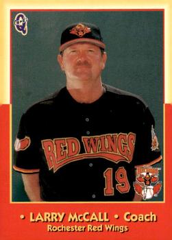 1998 Blueline Q-Cards Rochester Red Wings #3 Larry McCall Front