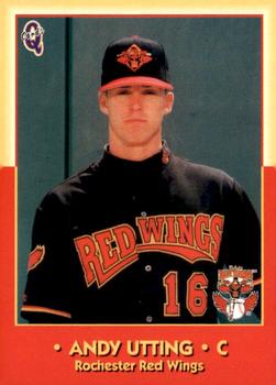 1998 Blueline Q-Cards Rochester Red Wings #29 Andy Utting Front