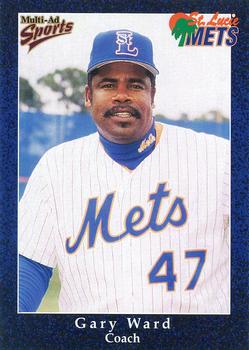 1998 Multi-Ad St. Lucie Mets #27 Gary Ward Front