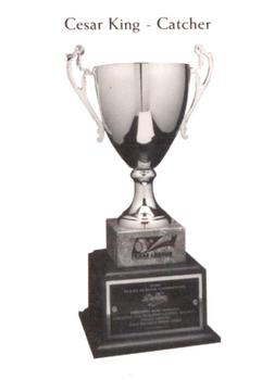 1998 Tulsa Drillers Texas League Champions #10 Cesar King Back