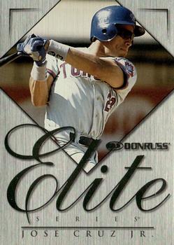 1998 Donruss - Elite Series #18 Jose Cruz Jr. Front