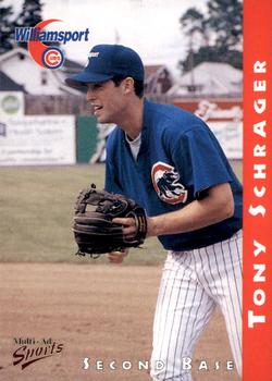 1998 Multi-Ad Williamsport Cubs #23 Tony Schrager Front